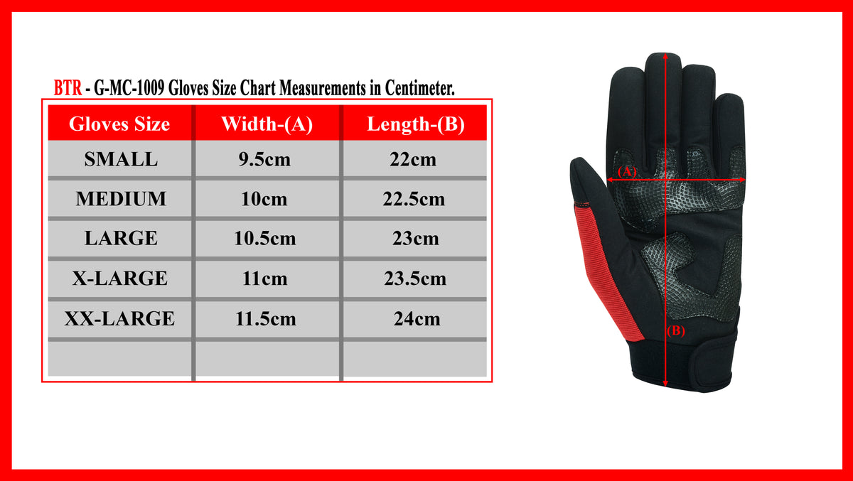 Mechanic Work Gloves Padded Safety with Elastic Cuff