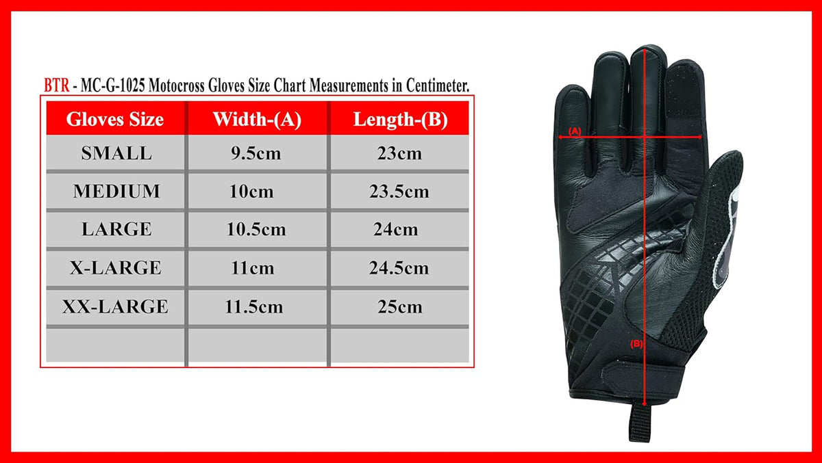 Motorcycle Motocross Cowhide Leather Gloves