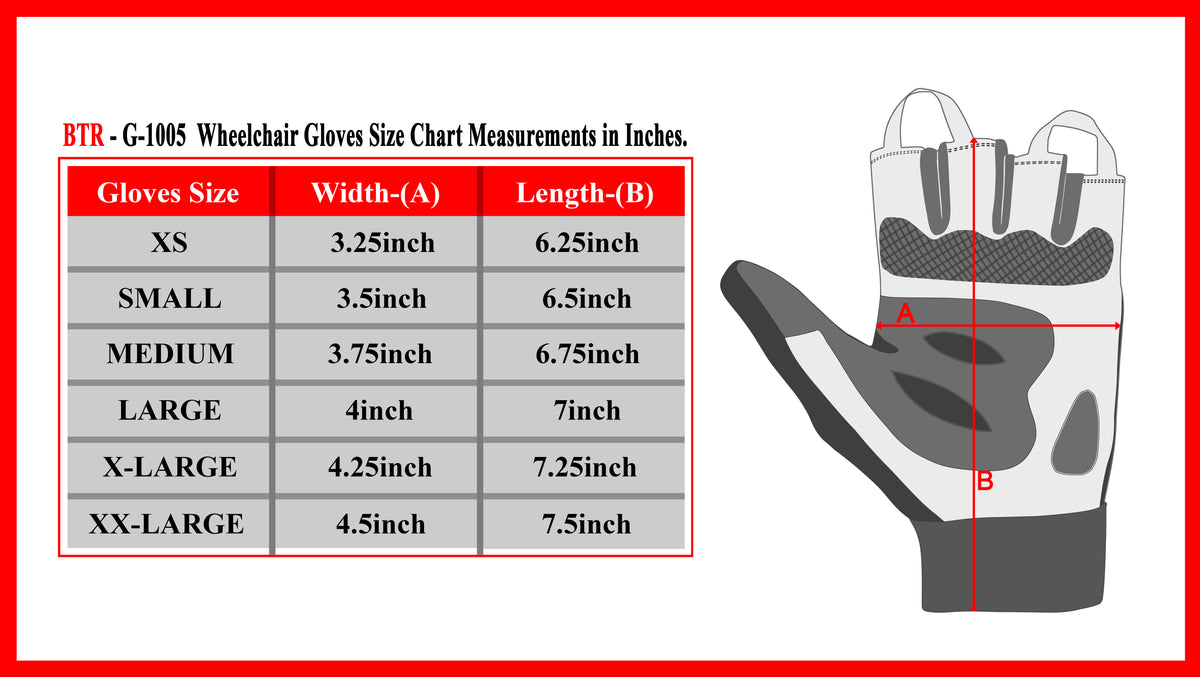 Wheelchair User Gloves For Men & Women Unisex