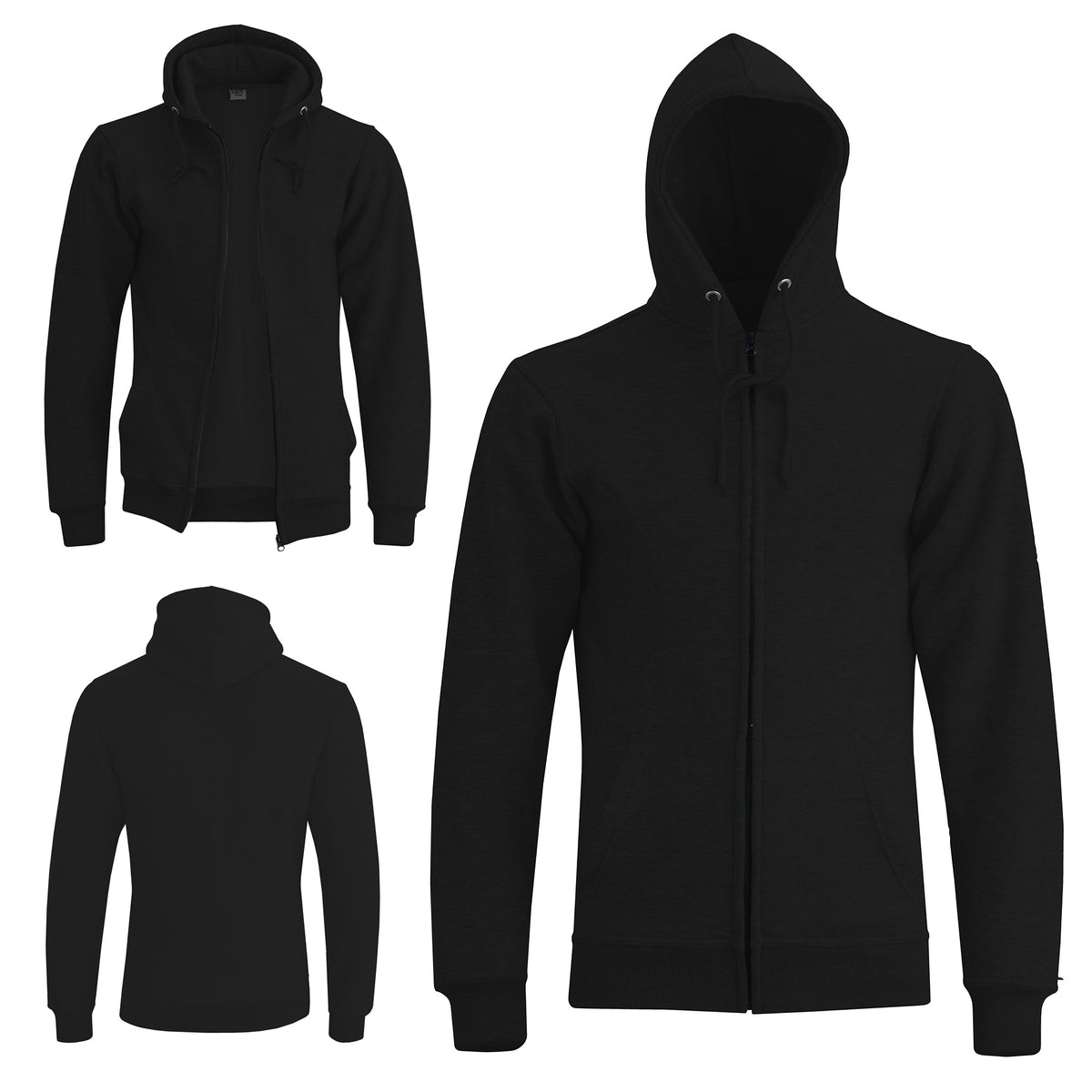 Men's Winter Zipper Fleece Hoodies