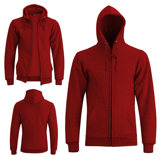 Men's Winter Zipper Fleece Hoodies
