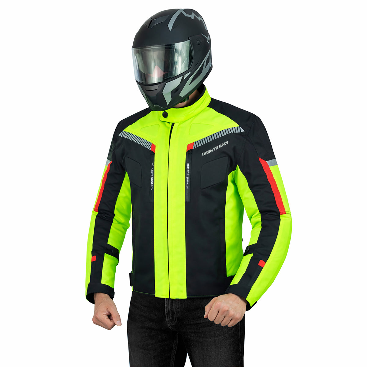 Men's Waterproof Cordura Motorcycle Jacket EVA - Touring & Riding