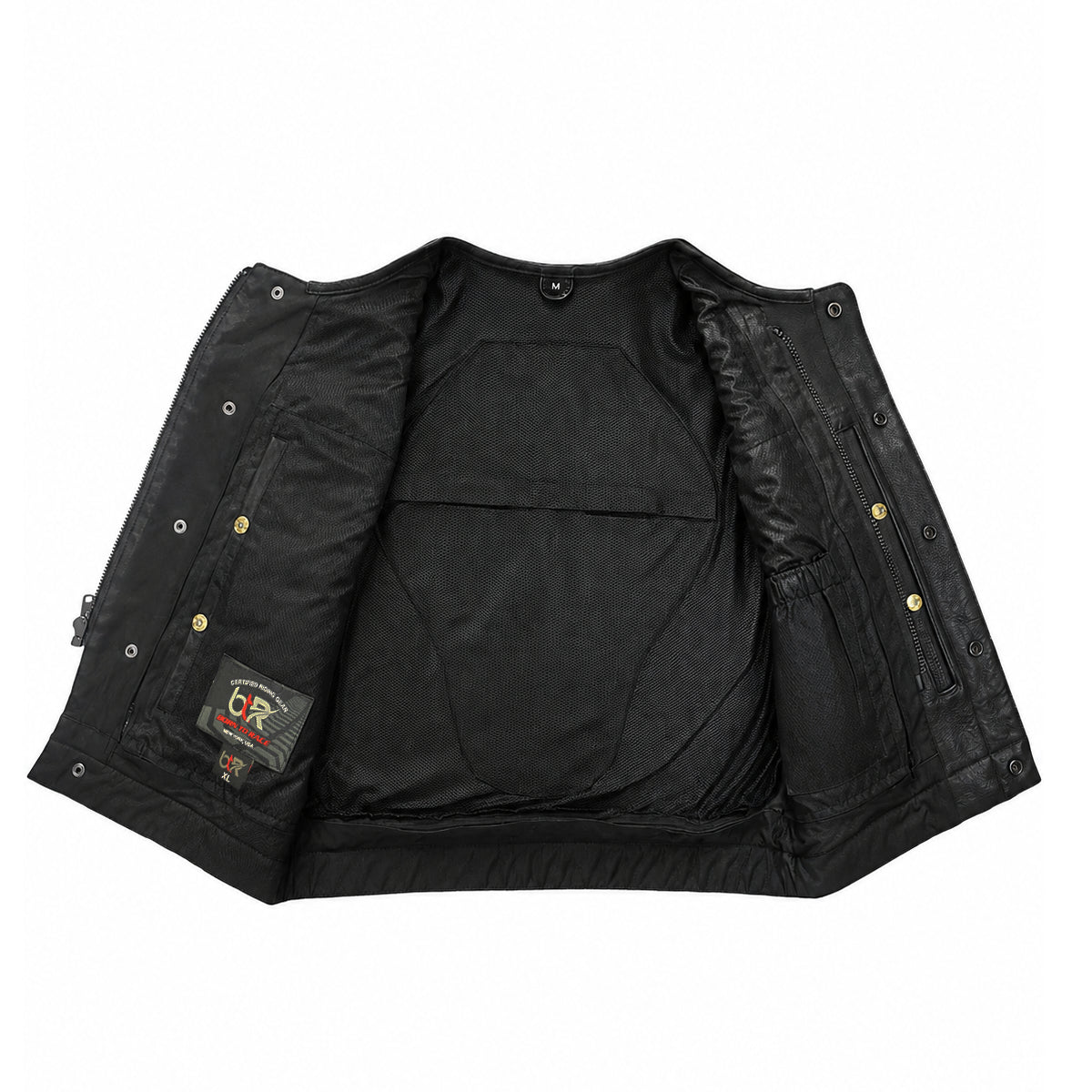 Ridgeback - Men's Club Style Leather Motorcycle Vest