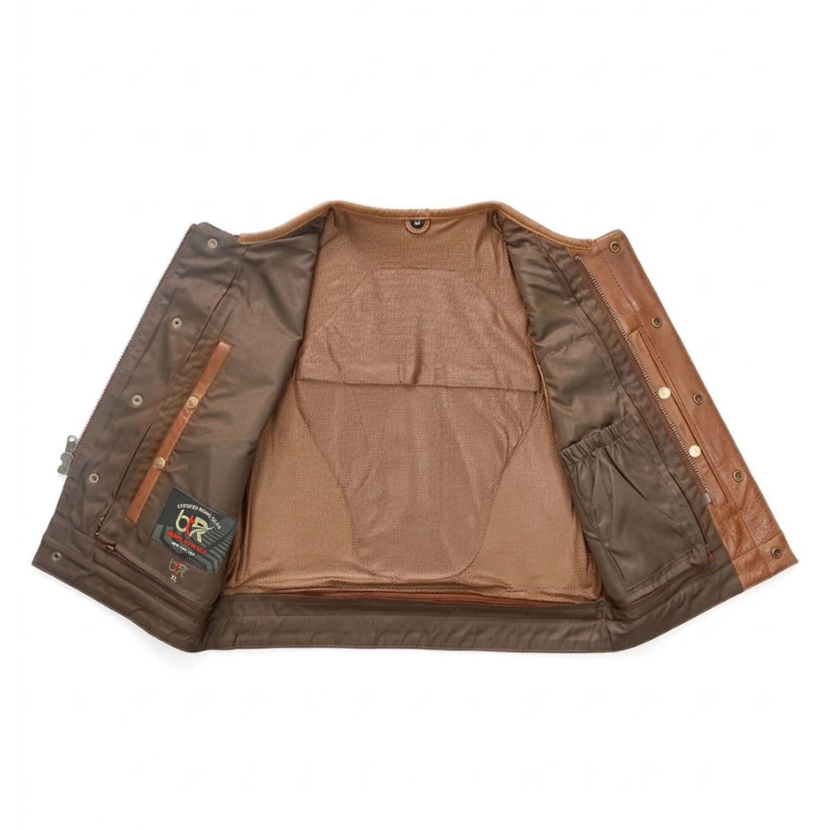 Ridgeback - Men's Club Style Leather Motorcycle Vest