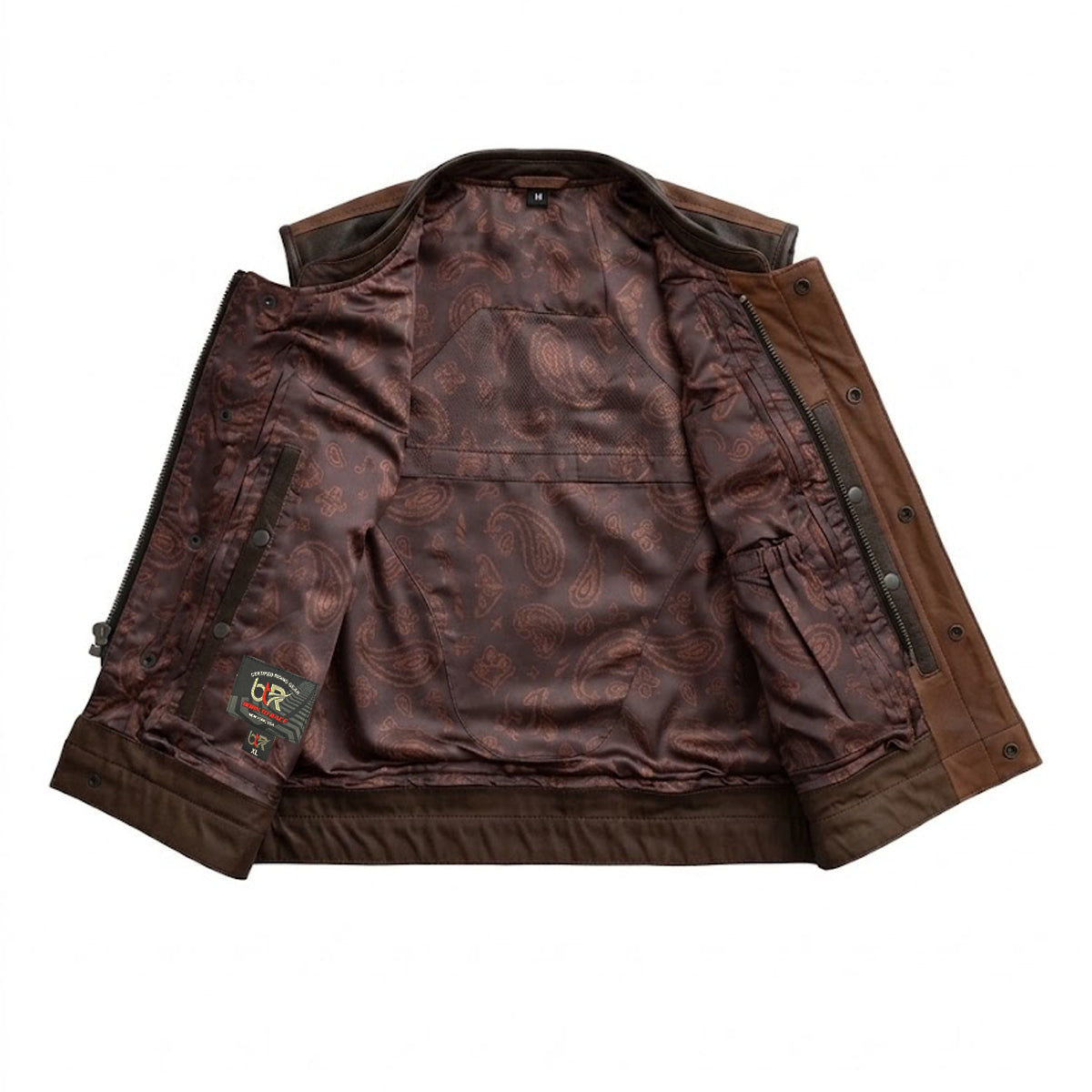 Ridgeback Heritage - Men's Club Style Leather Motorcycle Vest