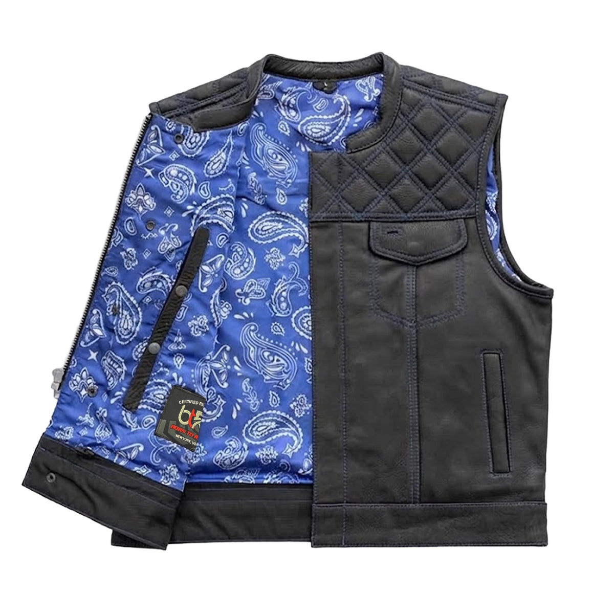 Highline - Men's Club Style Leather Motorcycle Vest