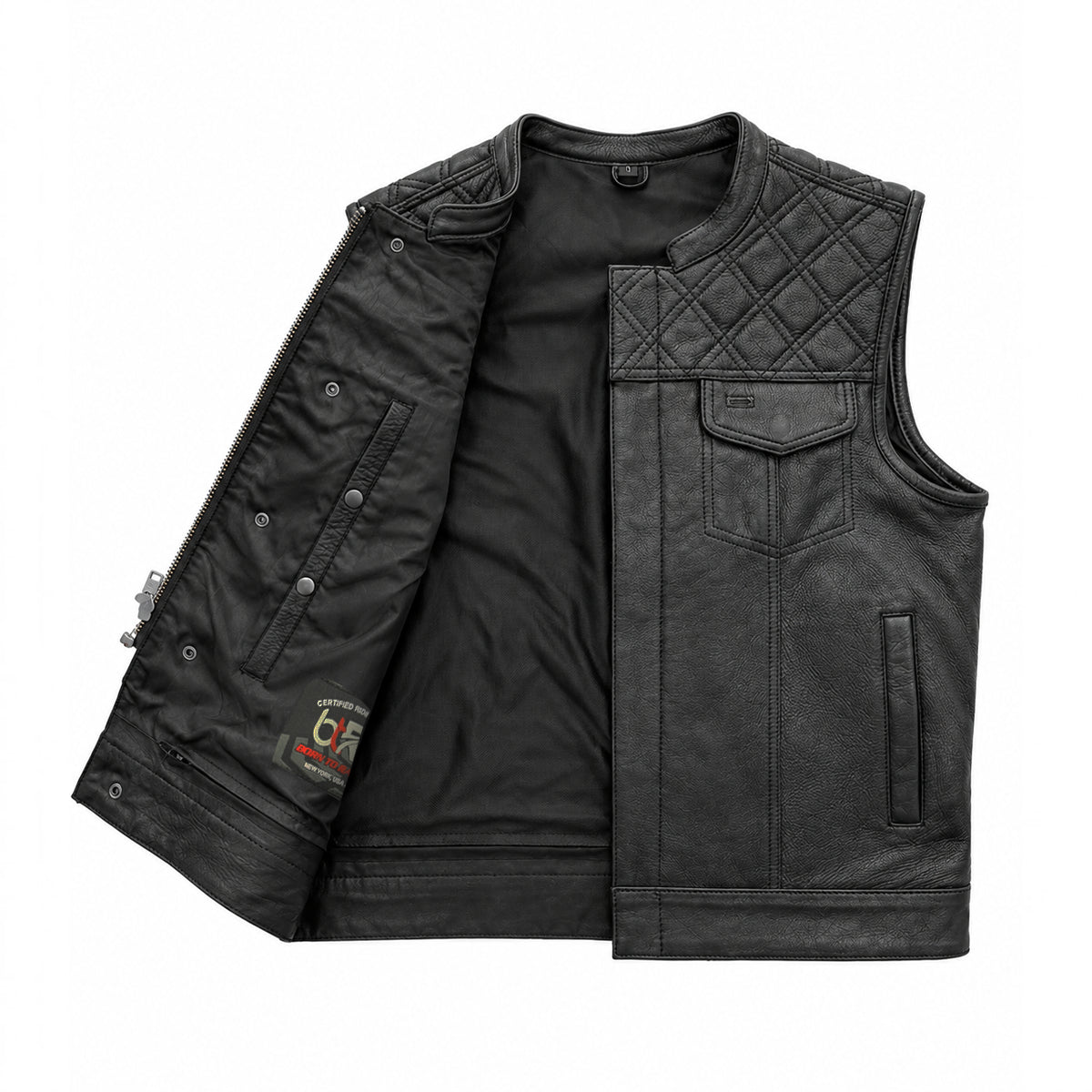 Highline - Men's Club Style Leather Motorcycle Vest