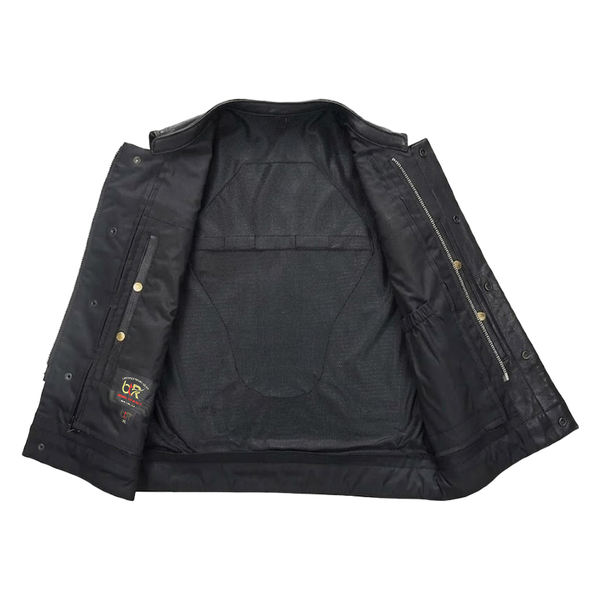 Frontier - Men's Club Style Leather Motorcycle Vest