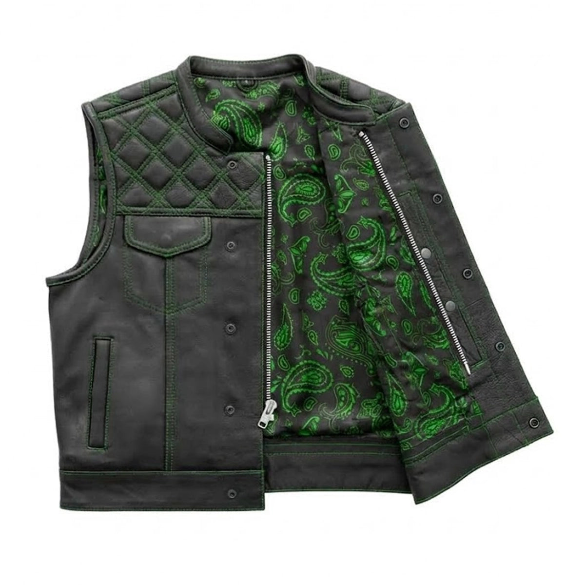 Highline - Men's Club Style Leather Motorcycle Vest