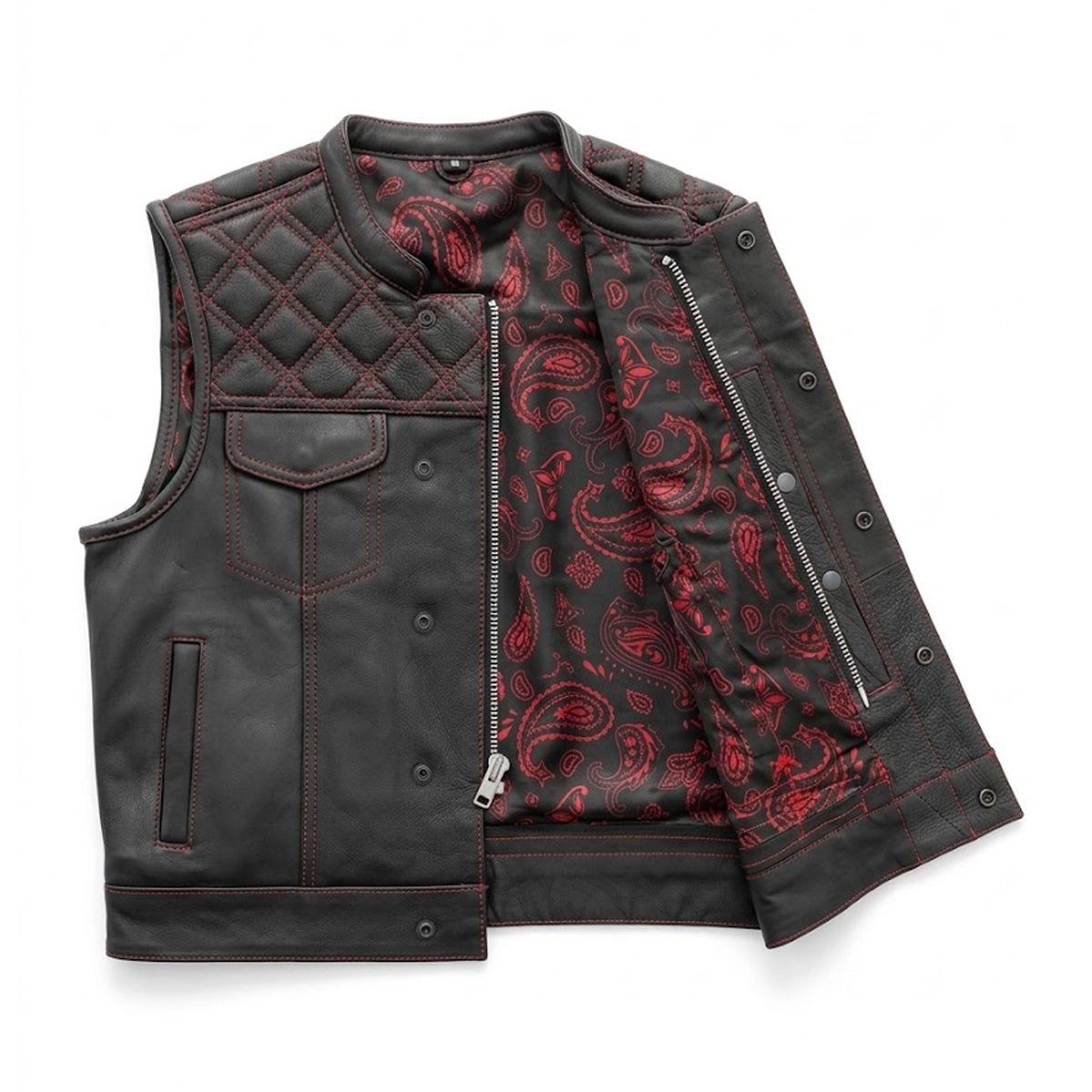 Highline - Men's Club Style Leather Motorcycle Vest