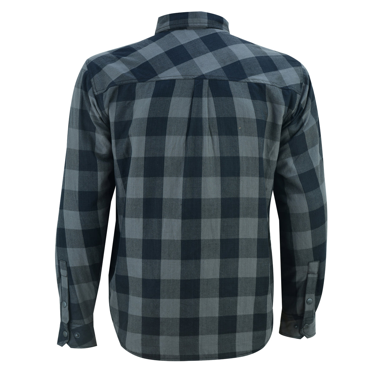Men’s Motorcycle Shirt Kevlar Lined CE Approved Protectors on Elbows, Shoulders & Back
