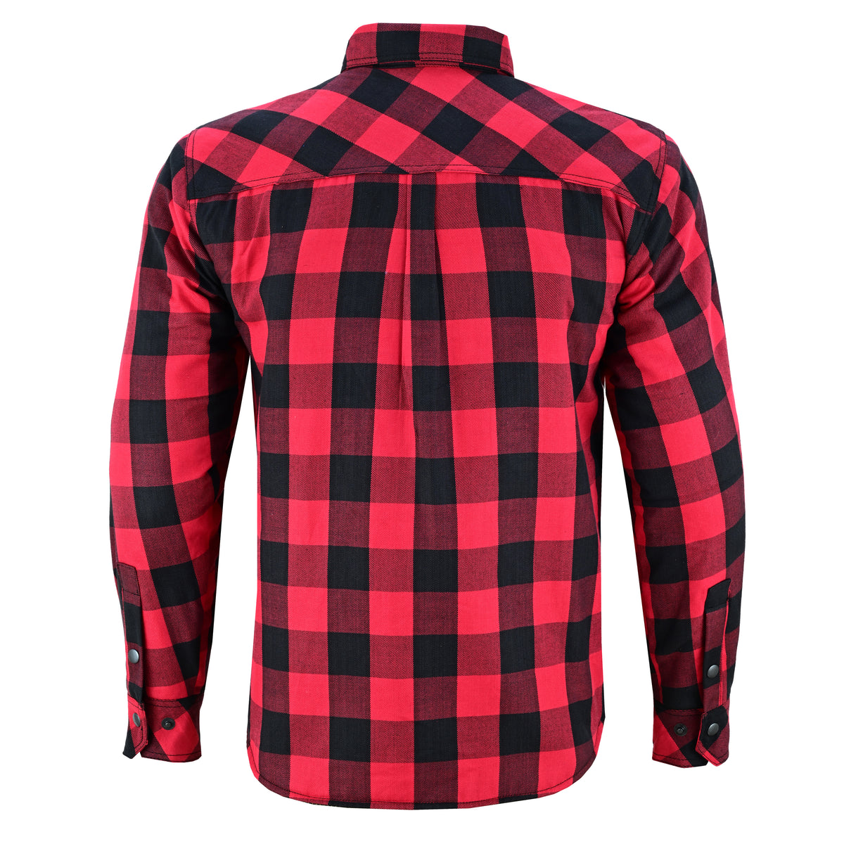 Men’s Motorcycle Shirt Kevlar Lined CE Approved Protectors on Elbows, Shoulders & Back