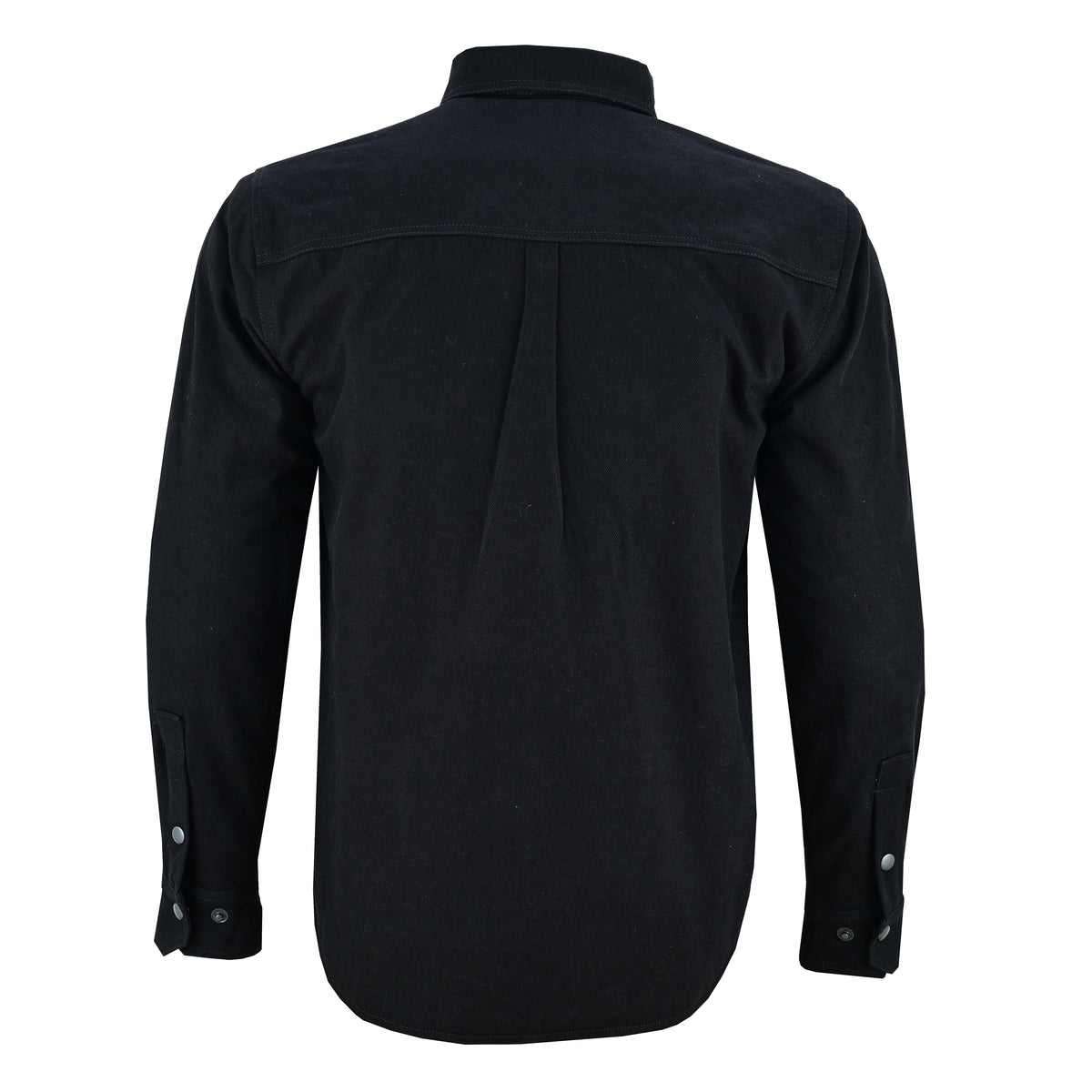 Men’s Motorcycle Shirt Kevlar Lined CE Approved Protectors on Elbows, Shoulders & Back