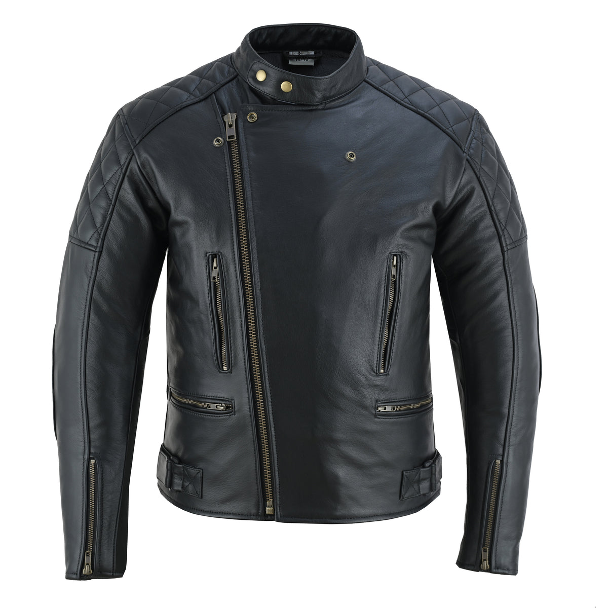 Midnight Rider - Men’s Leather Motorcycle Jacket