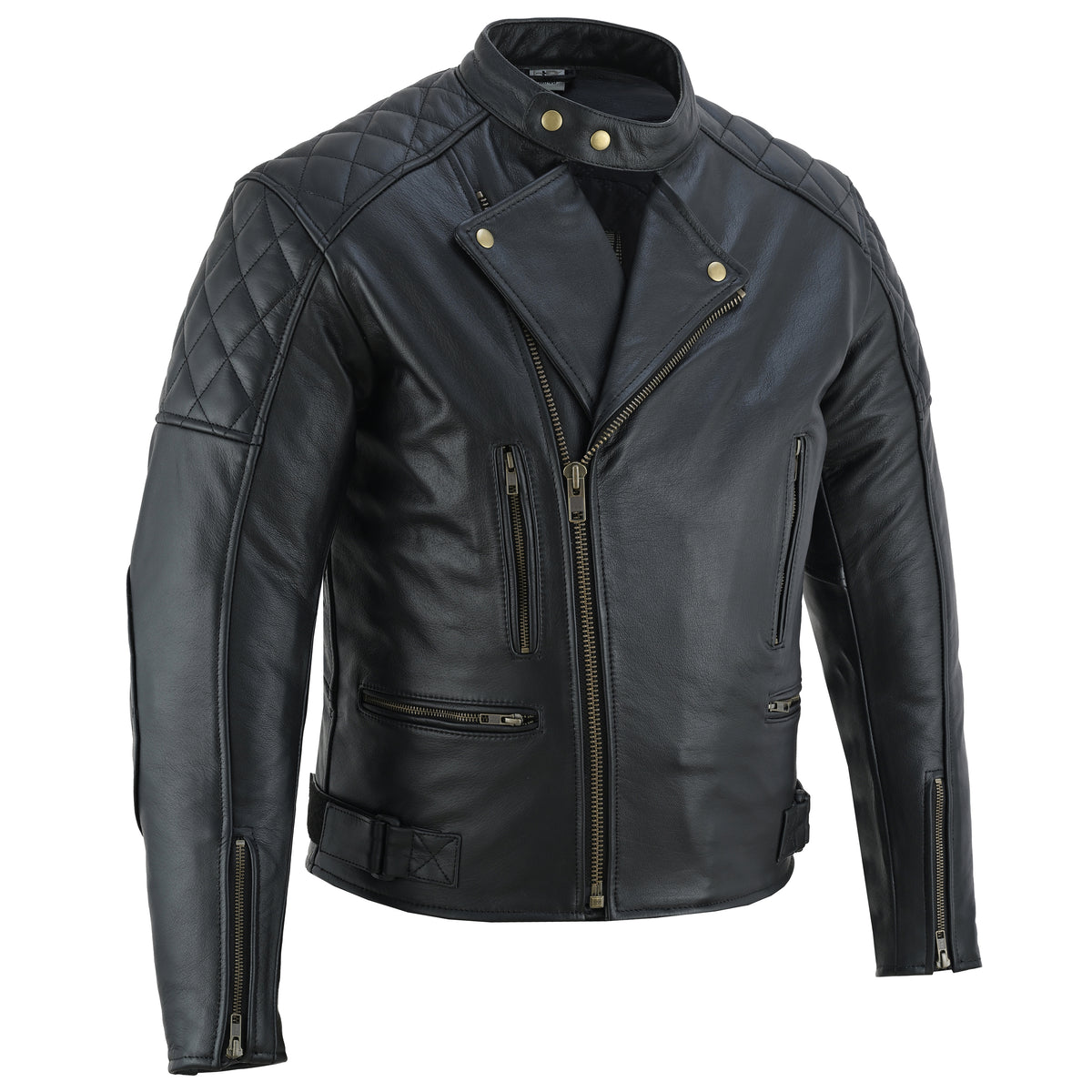 Midnight Rider - Men’s Leather Motorcycle Jacket