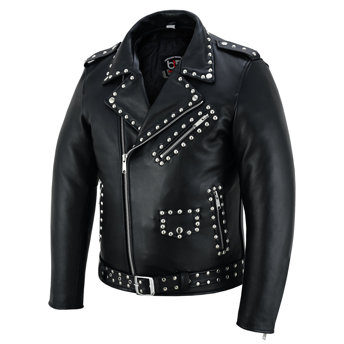 Steel Stud - Men’s Leather Motorcycle Jacket