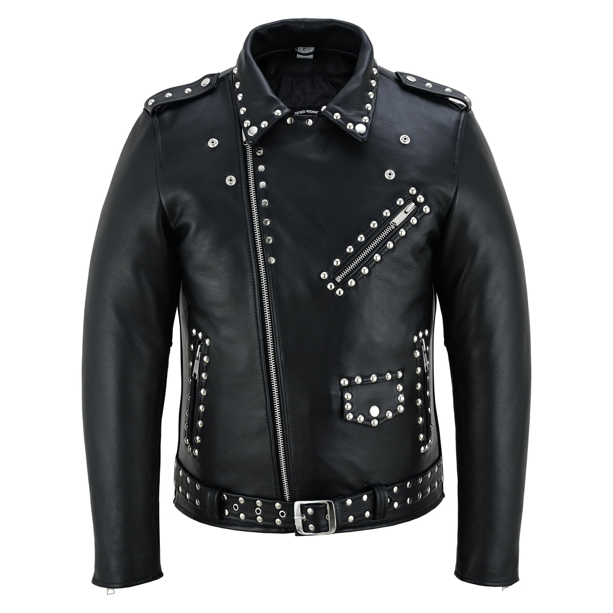 Steel Stud - Men’s Leather Motorcycle Jacket