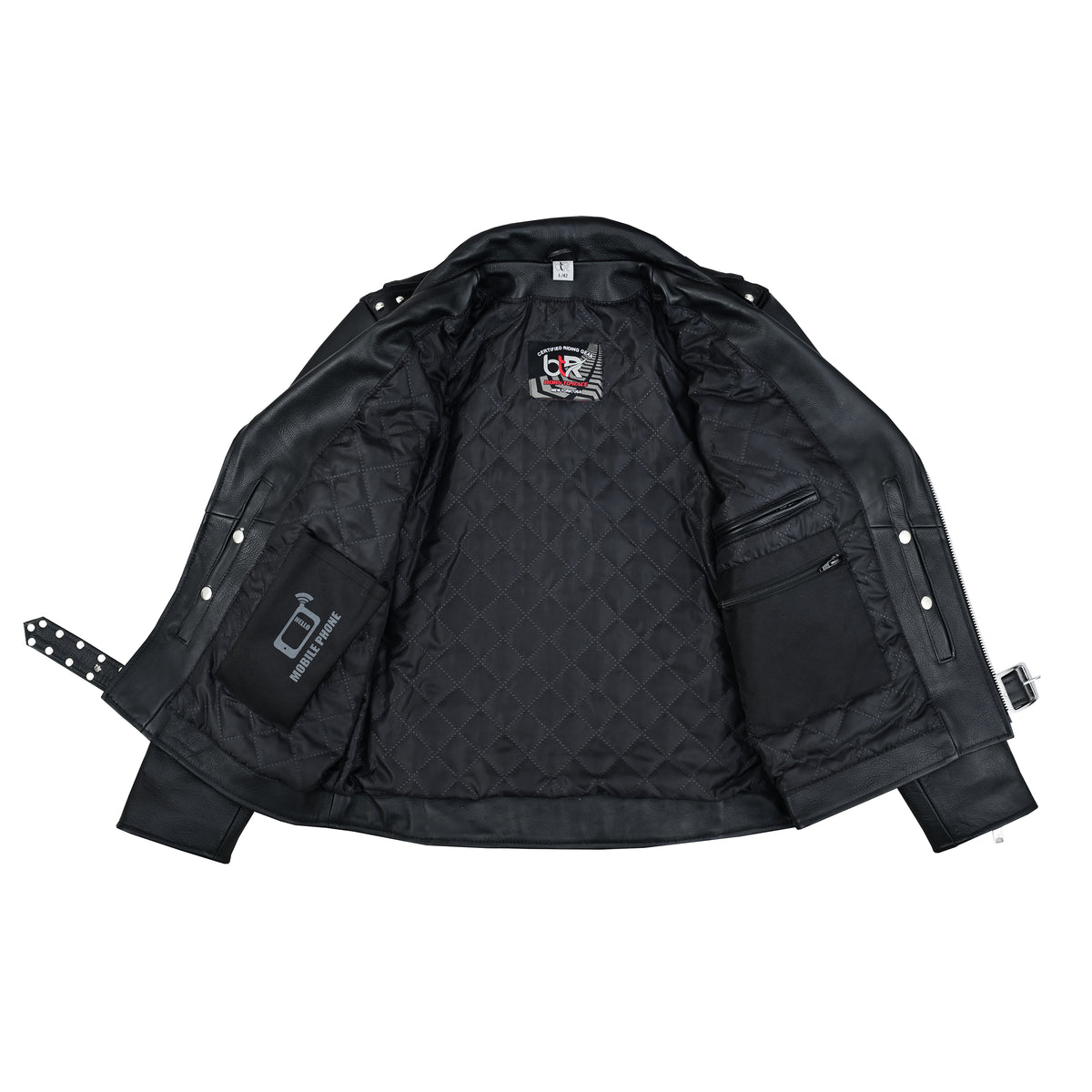 Steel Stud - Men’s Leather Motorcycle Jacket