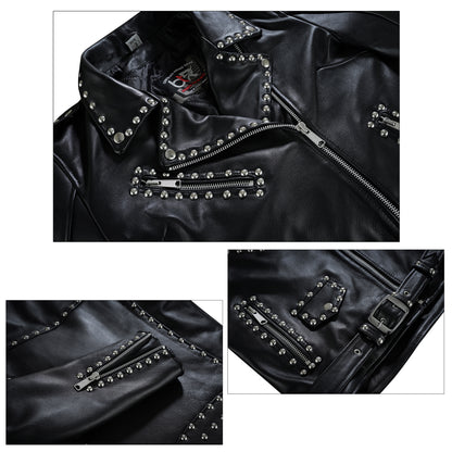 Iron Stud –Women’s Leather Motorcycle Brando Jacket