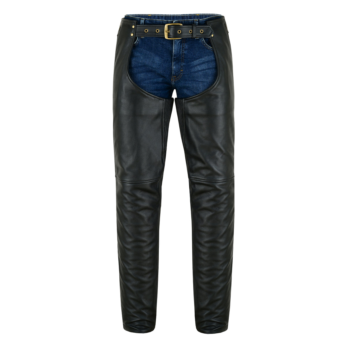 Men's Leather Motorcycle Chaps