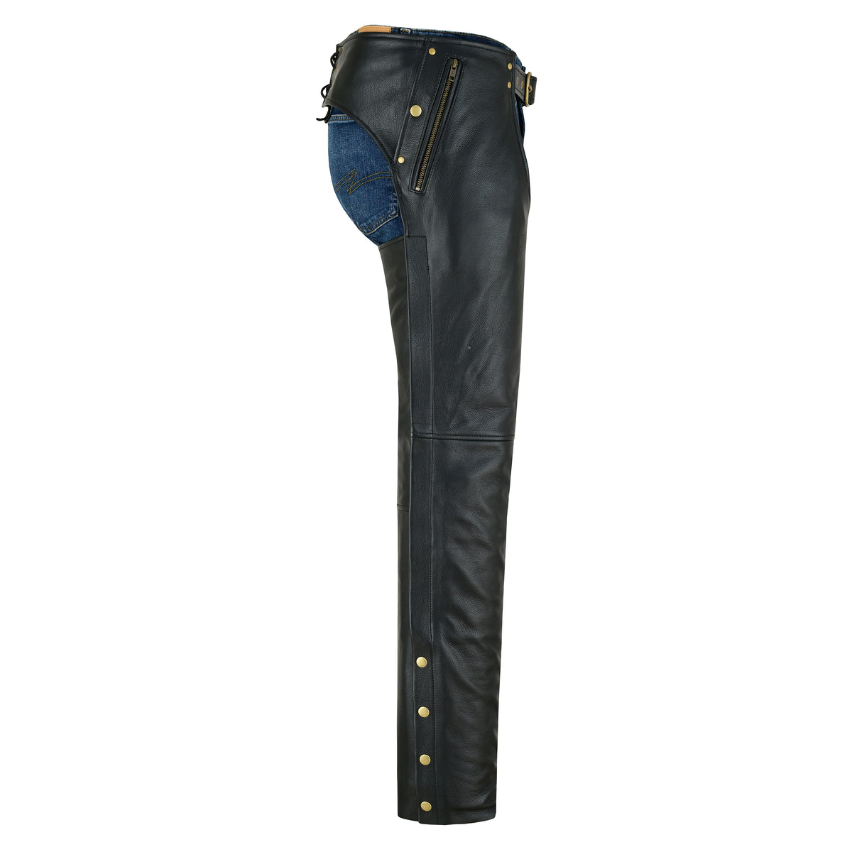 Men's Leather Motorcycle Chaps