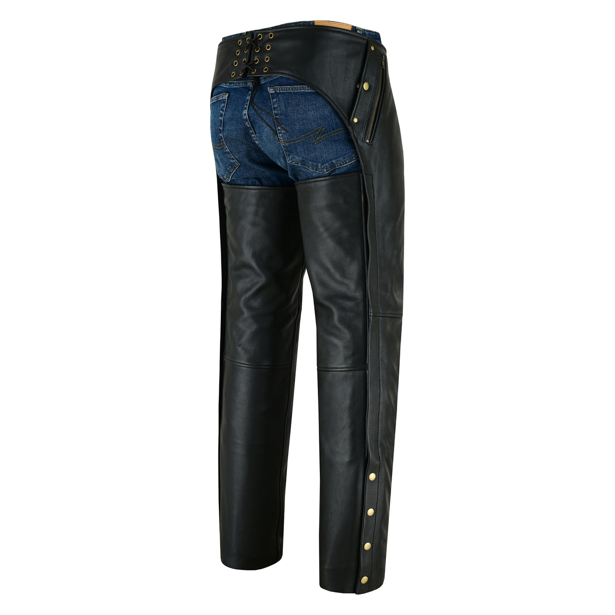 Men's Leather Motorcycle Chaps