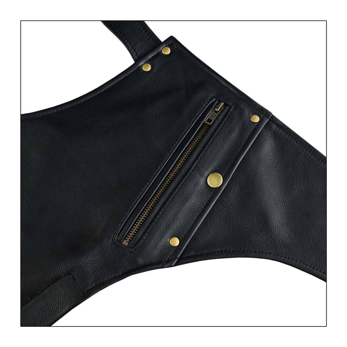 Men's Leather Motorcycle Chaps
