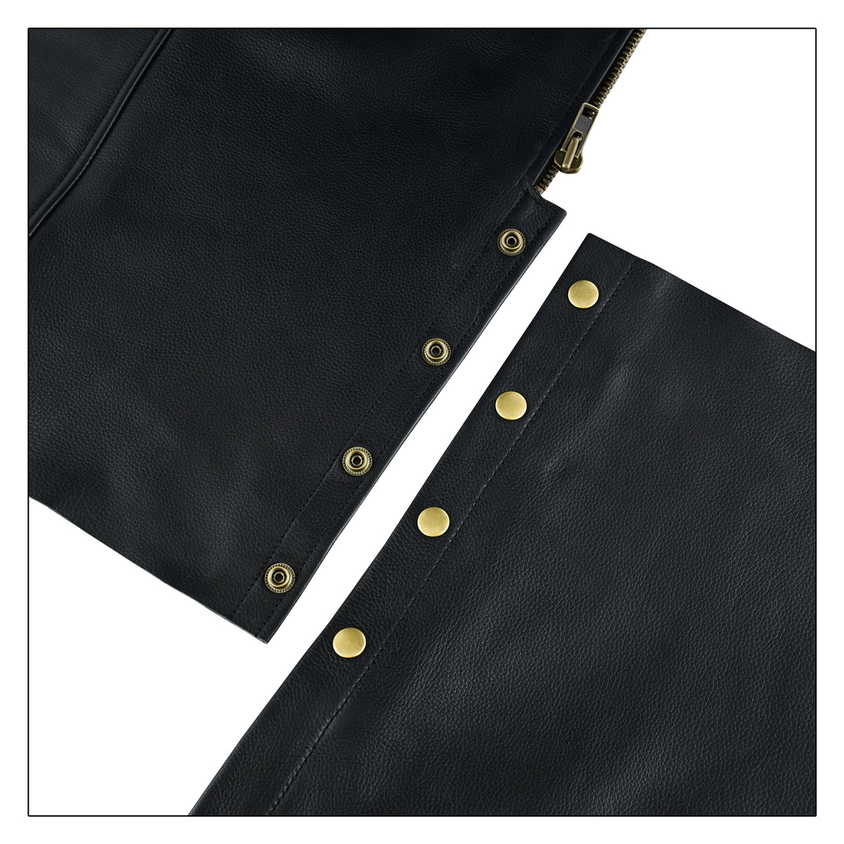 Men's Leather Motorcycle Chaps