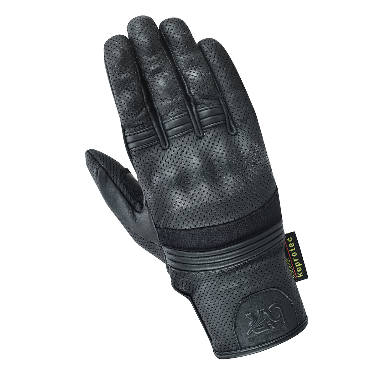 Motorcycle Motocross Touch Screen Perforated Leather Knuckle Protection Gloves