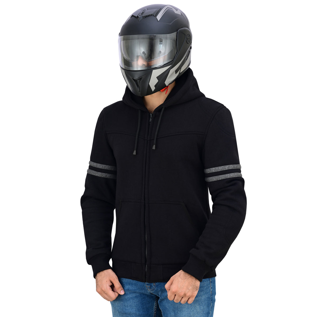 Men's CE Armored Kevlar Motorcycle Hoodie
