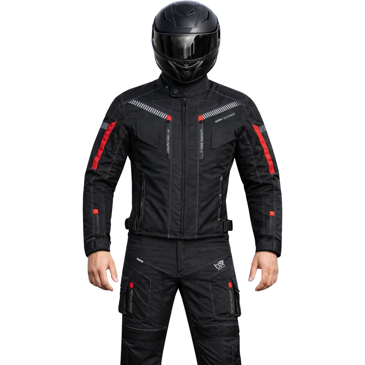 TourPro Waterproof Motorcycle Riding Suit for Men – 600D Cordura Jacket & Pants Set