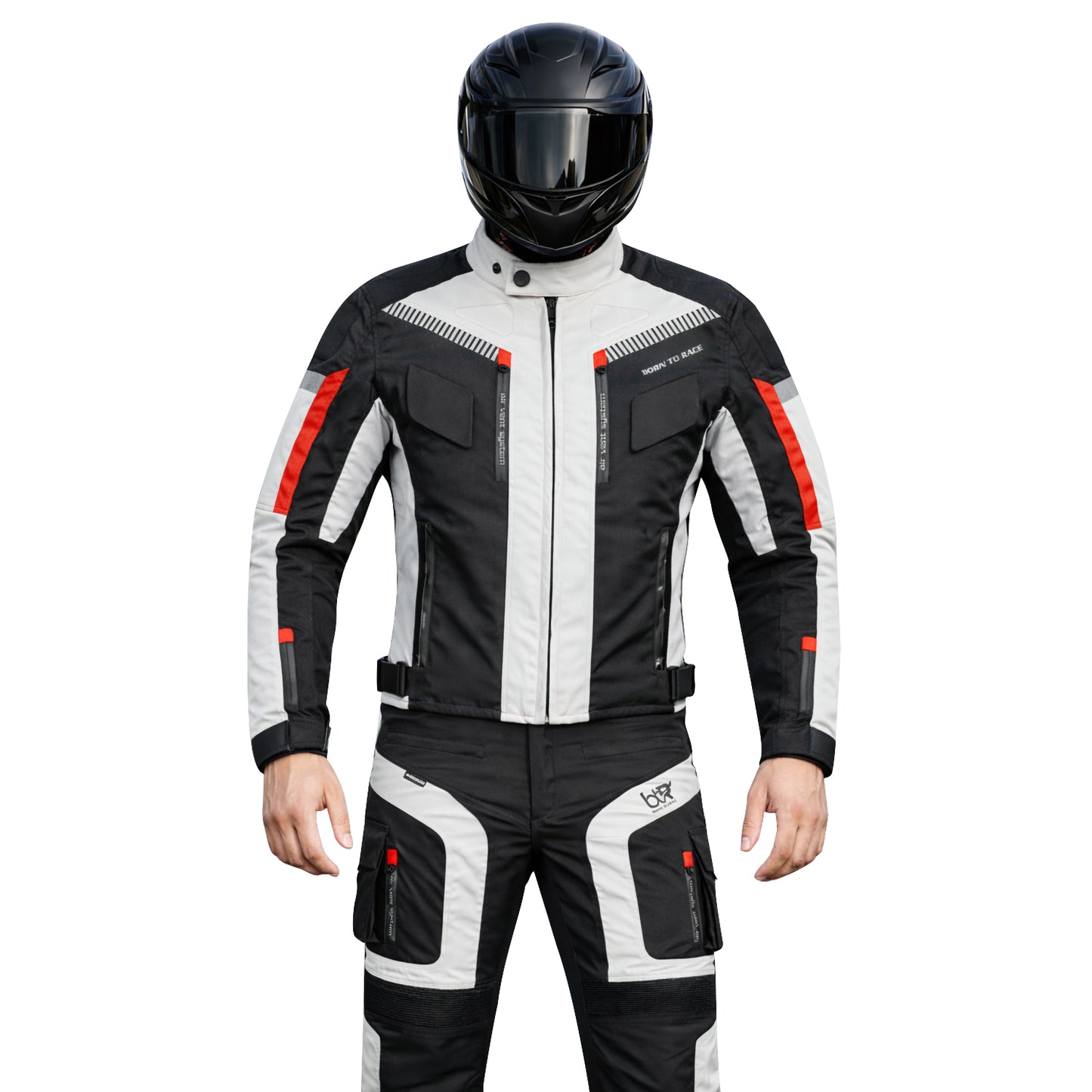 TourPro Waterproof Motorcycle Riding Suit for Men – 600D Cordura Jacket & Pants Set