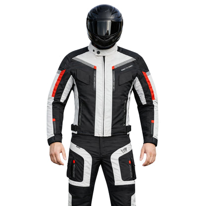 TourPro Waterproof Motorcycle Riding Suit for Men – 600D Cordura Jacket & Pants Set