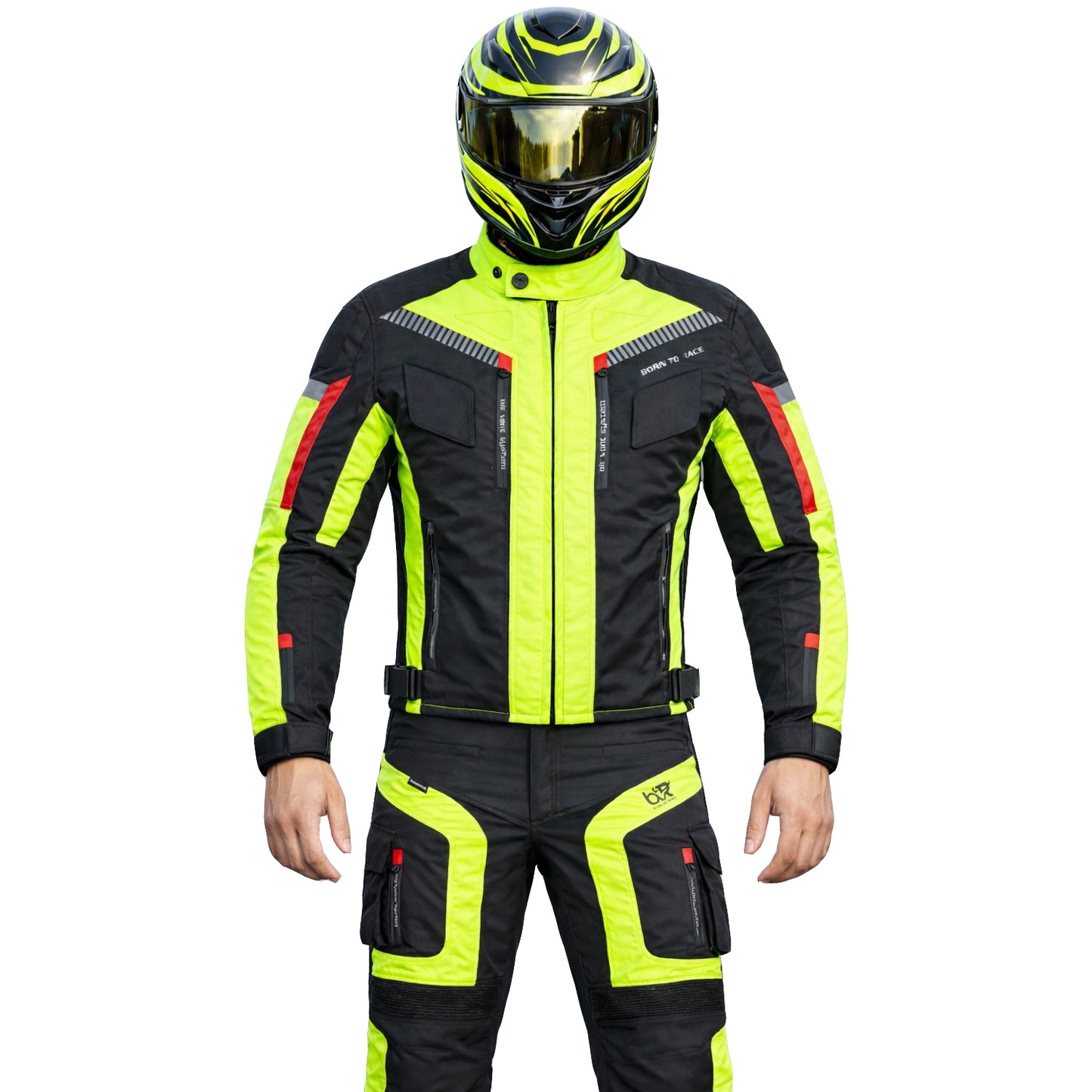 TourPro Waterproof Motorcycle Riding Suit for Men – 600D Cordura Jacket & Pants Set
