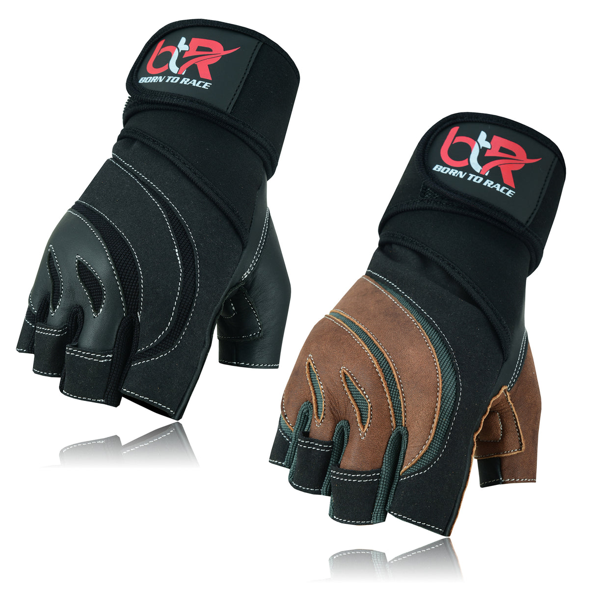 Weight Lifting Leather Padded Gloves for Men and Women Unisex Design