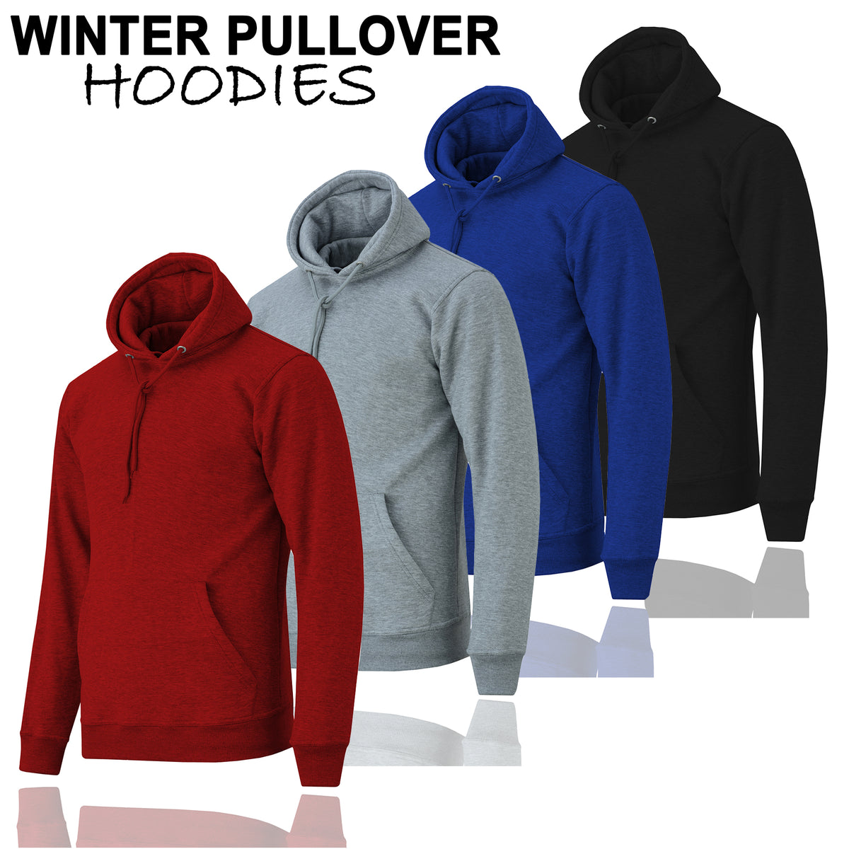 Men's Winter Pullover Fleece Hoodies