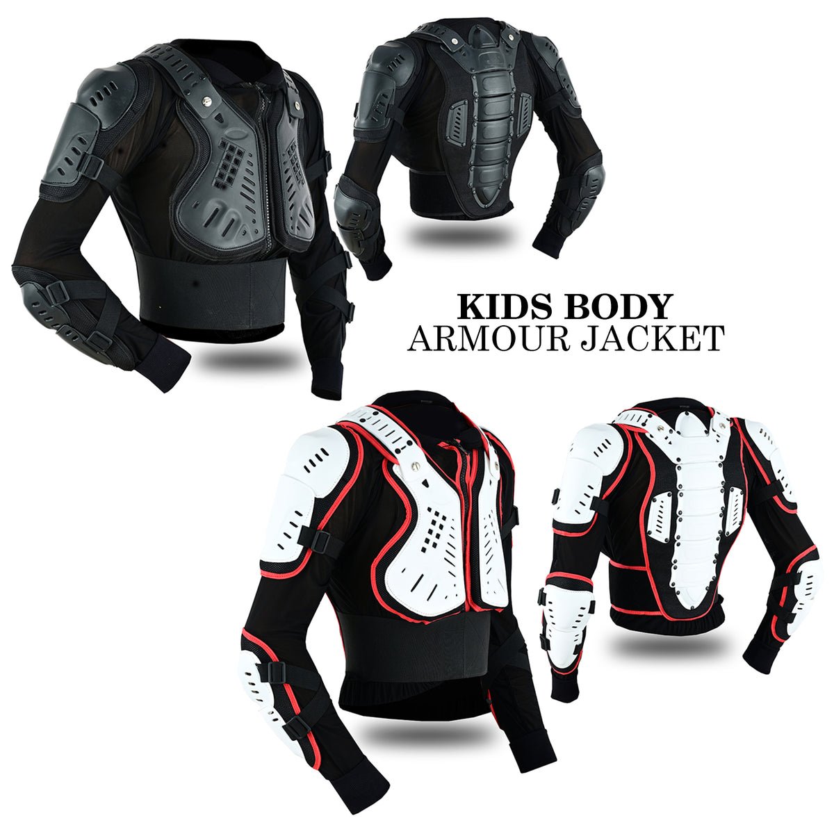 Kids Children Boys Girls Motorcycle Body Armour Jackets