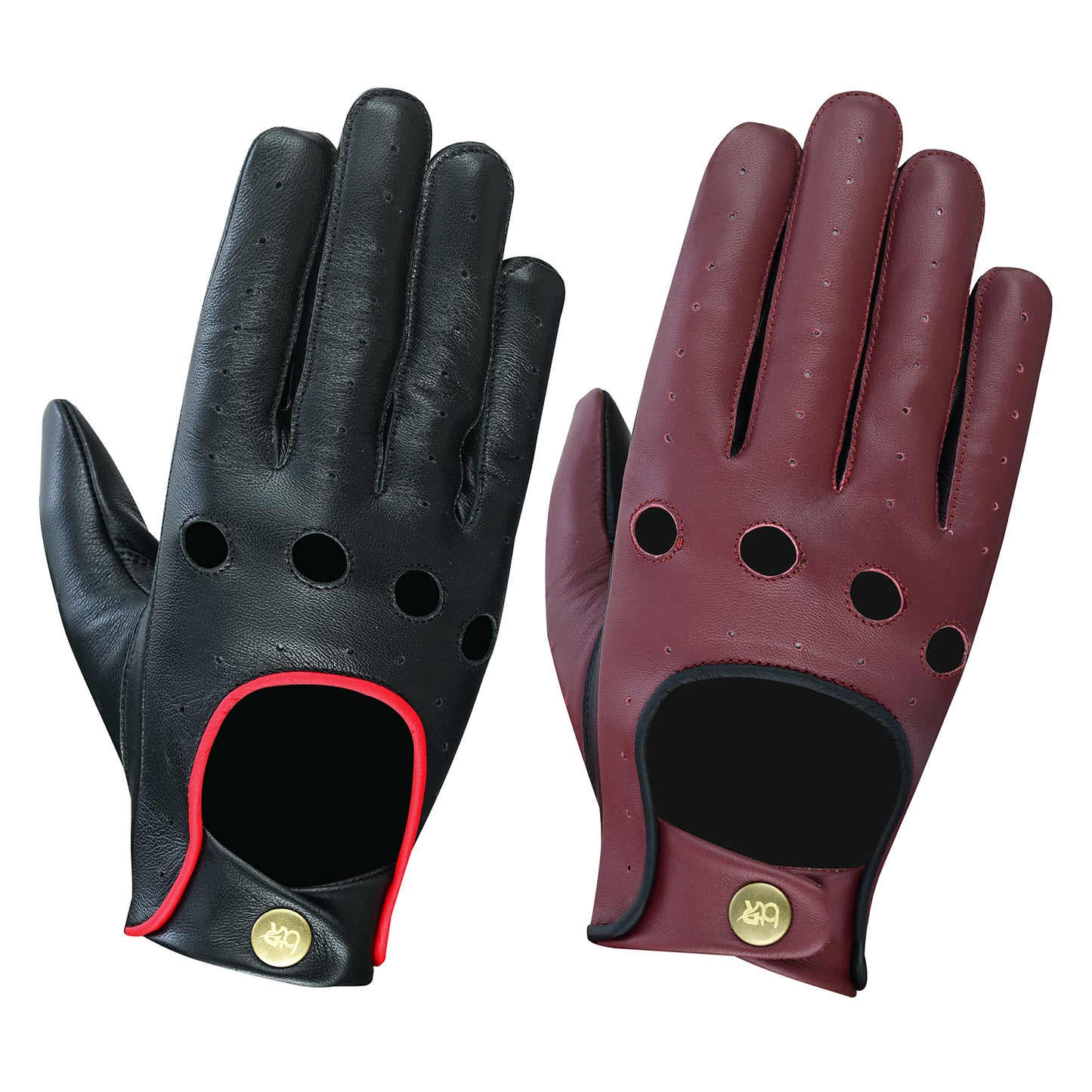 Men Leather Driving Gloves