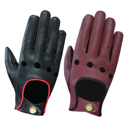 Men Leather Driving Gloves