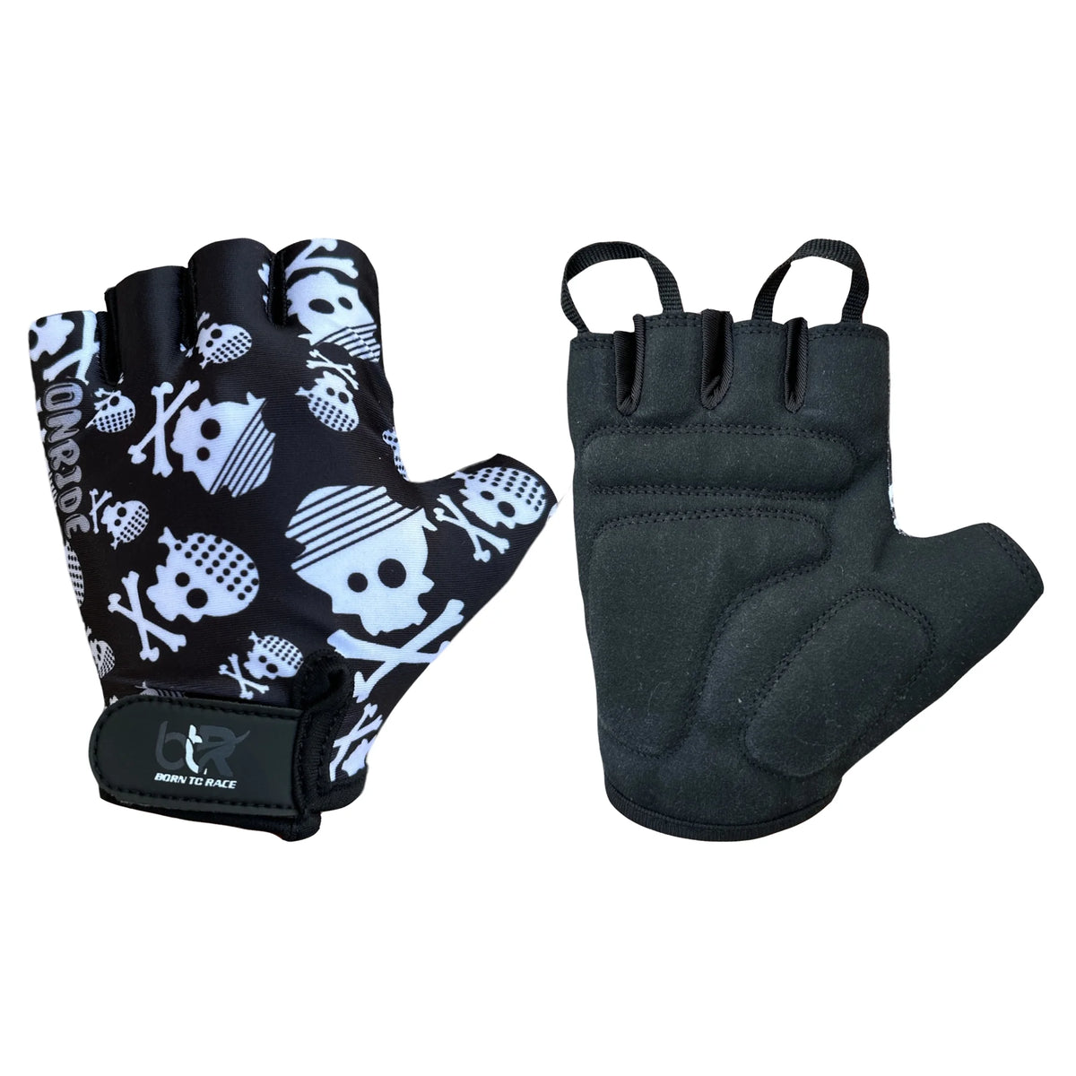 Kids Fingerless Cycling Gloves for Boys & Girls | Gel Padded Bike Gloves