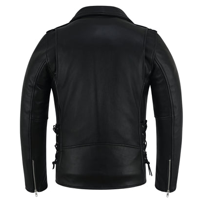 Men’s Cowhide Leather Motorcycle Jacket