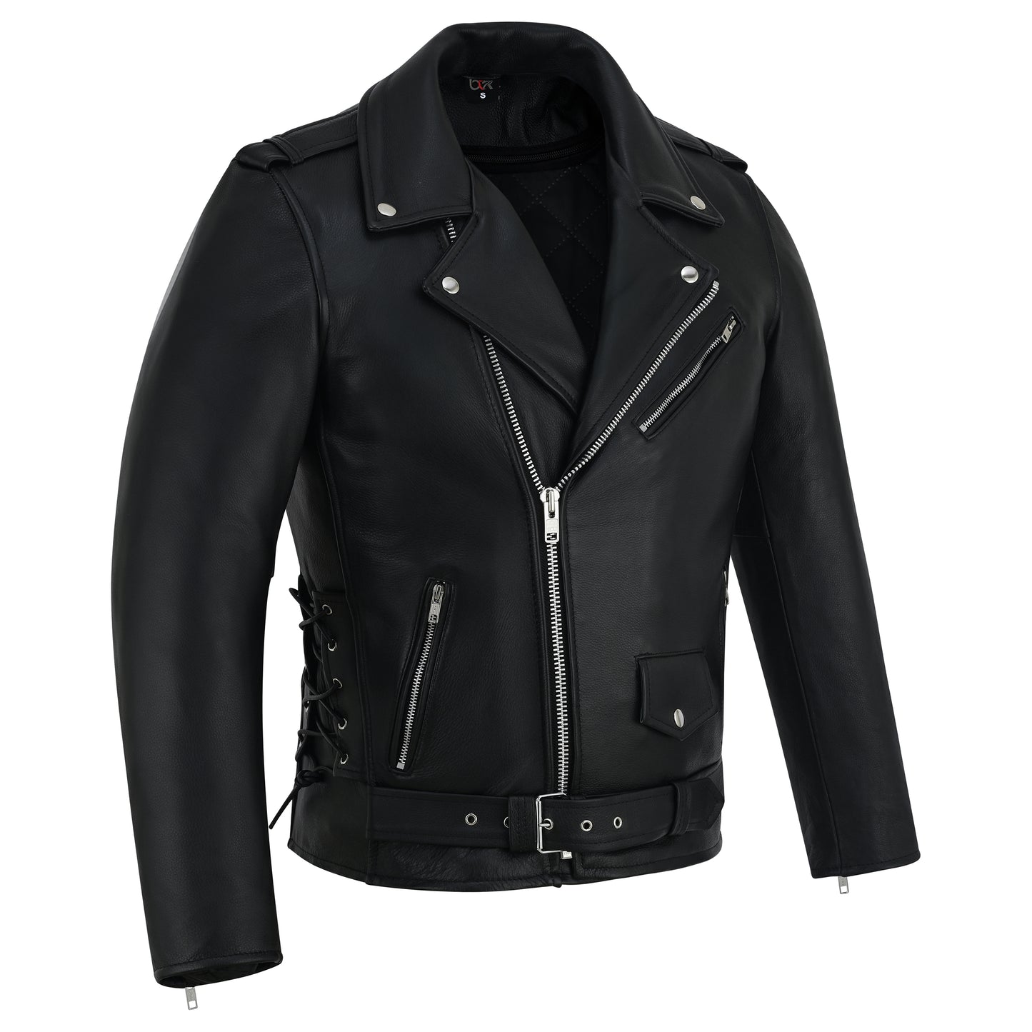 Men’s Cowhide Leather Motorcycle Jacket