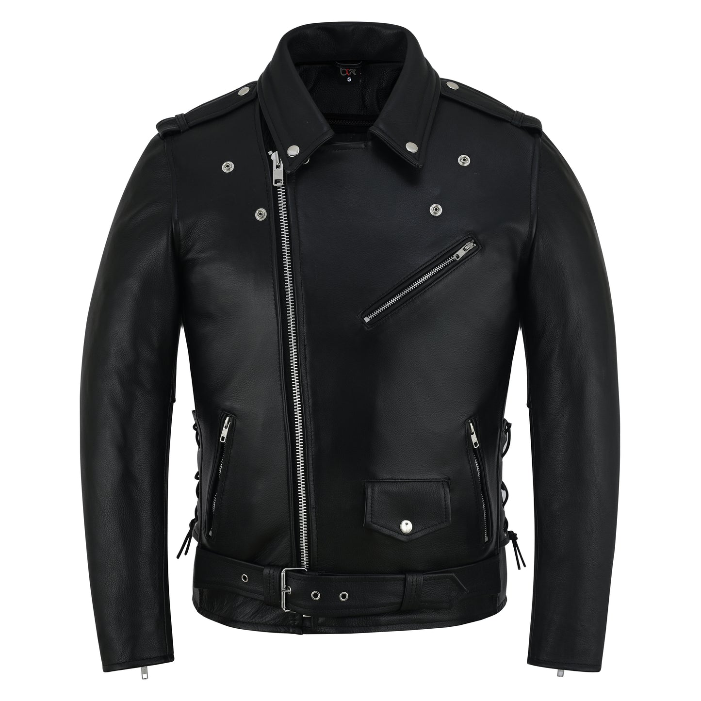Men’s Cowhide Leather Motorcycle Jacket