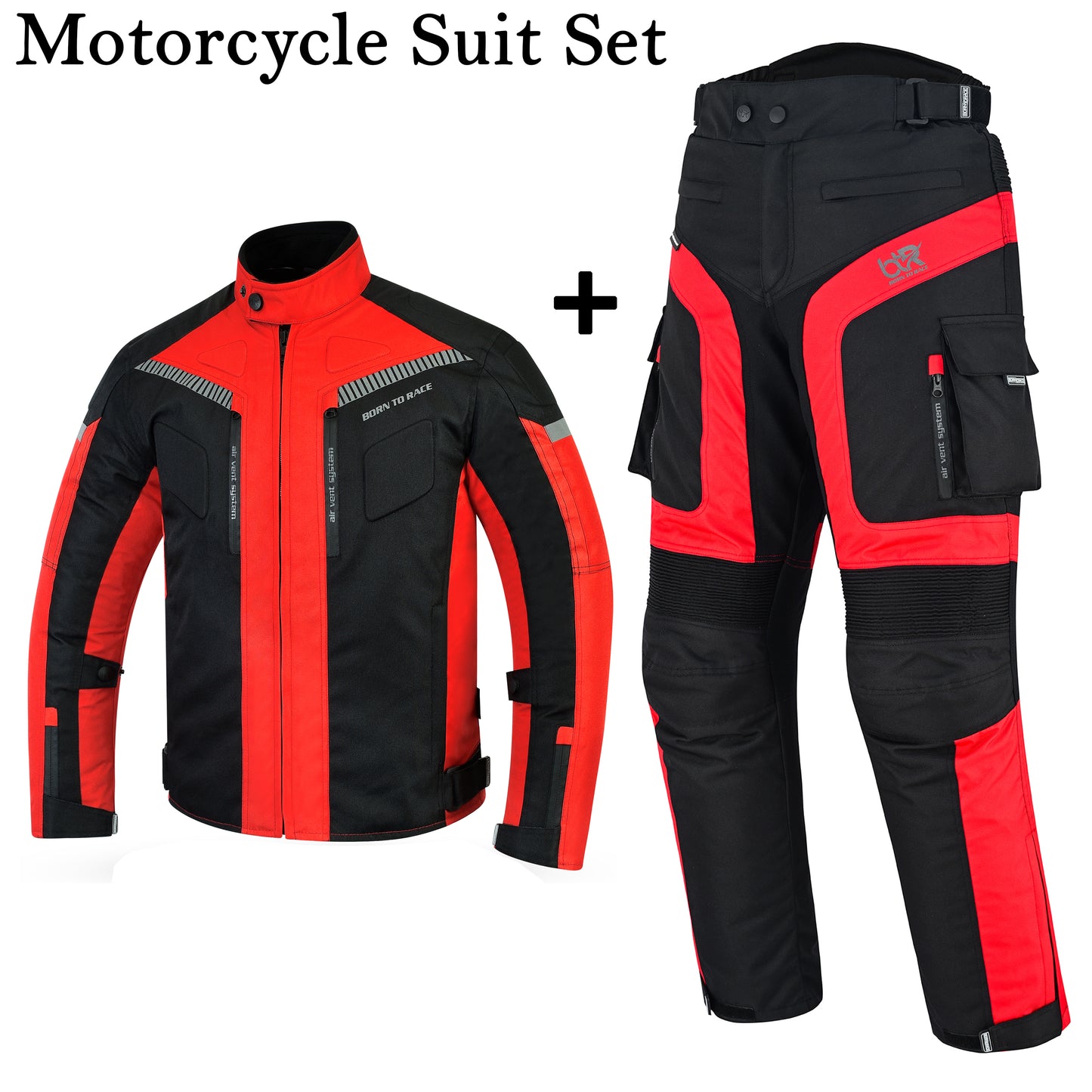 TourPro Waterproof Motorcycle Riding Suit for Men – 600D Cordura Jacket & Pants Set