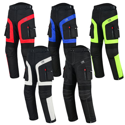 TourPro Men's Waterproof Motorcycle Riding Pants - CE Armor - Thermal Lining - Cordura Textile