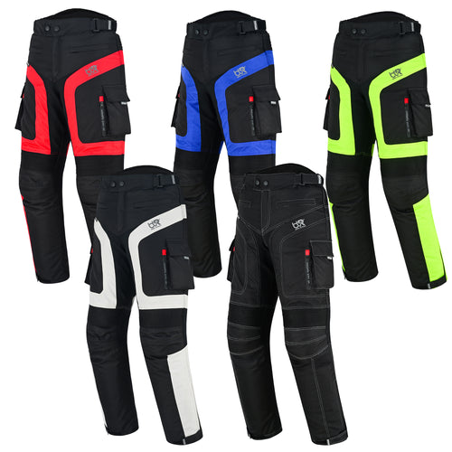 TourPro Men's Waterproof Motorcycle Riding Pants - CE Armor - Thermal Lining - Cordura Textile
