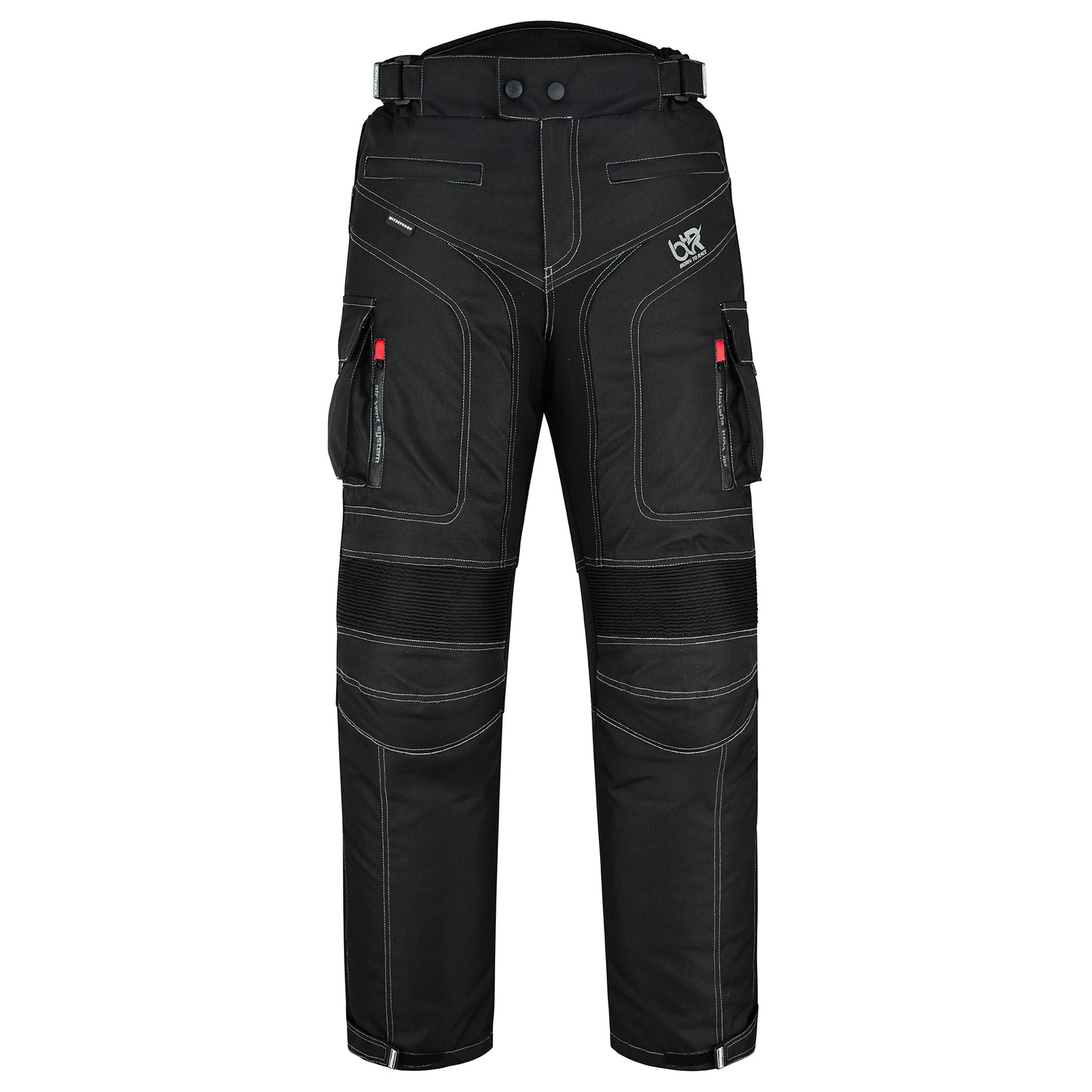 TourPro Men's Waterproof Motorcycle Riding Pants - CE Armor - Thermal Lining - Cordura Textile