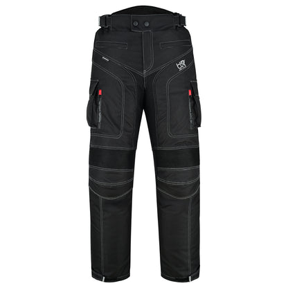 TourPro Men's Waterproof Motorcycle Riding Pants - CE Armor - Thermal Lining - Cordura Textile