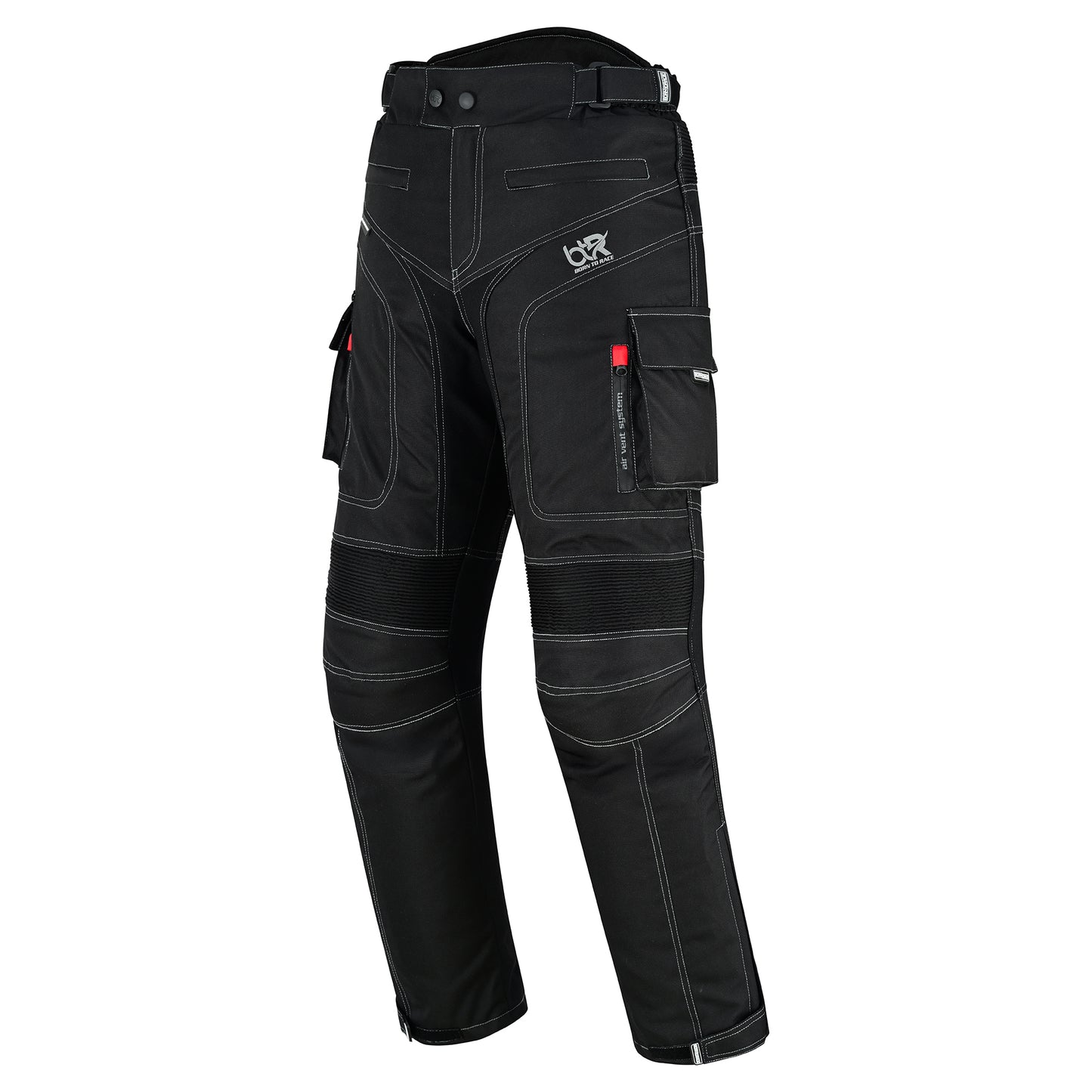 TourPro Men's Waterproof Motorcycle Riding Pants - CE Armor - Thermal Lining - Cordura Textile