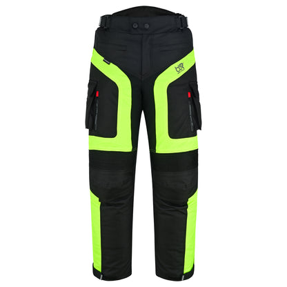 TourPro Men's Waterproof Motorcycle Riding Pants - CE Armor - Thermal Lining - Cordura Textile